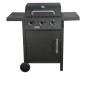 Preview: BBQ Hero Gasgrill 3-Brenner Ak verchromt, 37x45cm, 9kW, 915086